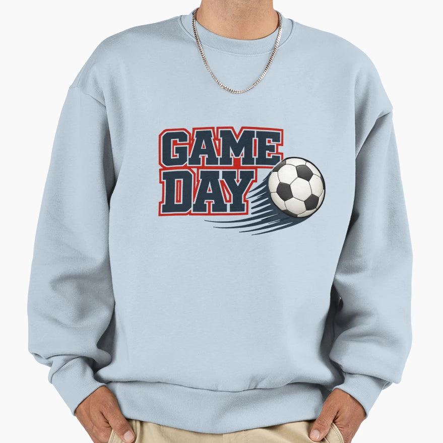 Soccer Game Day Sweatshirt - Custom Art Print Men Women - T-Shirt, Sweatshirt, Hoodie