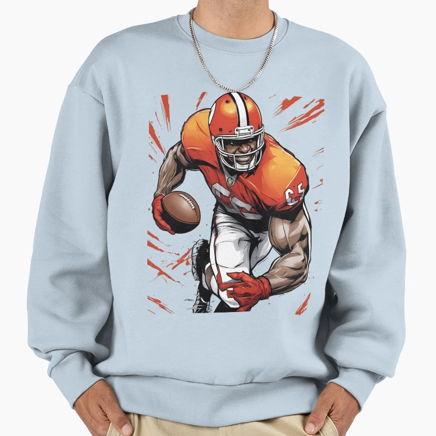 American Football Quarterback Sweatshirt - Minimalist Print for Adults - T-Shirt, Sweatshirt, Hoodie