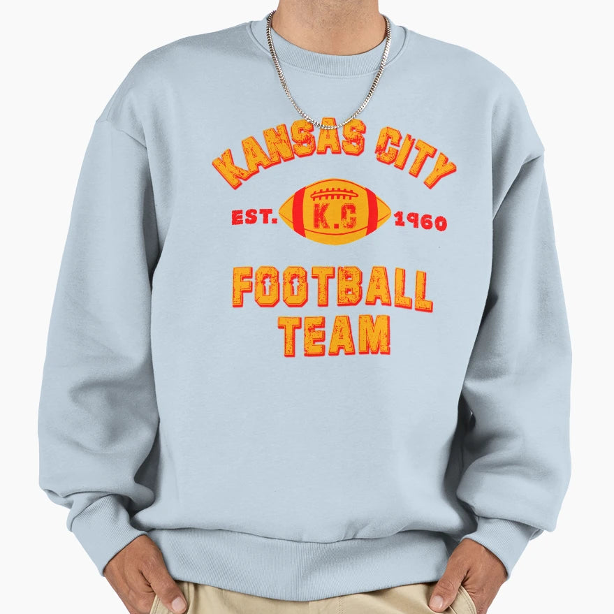 Kansas City Football Team Est 1960 Sweatshirt - Unique Graphic Unisex - T-Shirt, Sweatshirt, Hoodie
