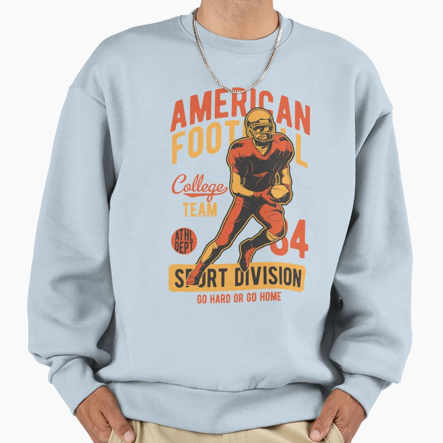 American Football College Team Sweatshirt - Unique Graphic Men Women - T-Shirt, Sweatshirt, Hoodie