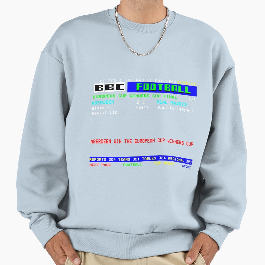 Aberdeen Cup Winners Cup Final Sweatshirt - Minimalist Print for Adults - T-Shirt, Sweatshirt, Hoodie