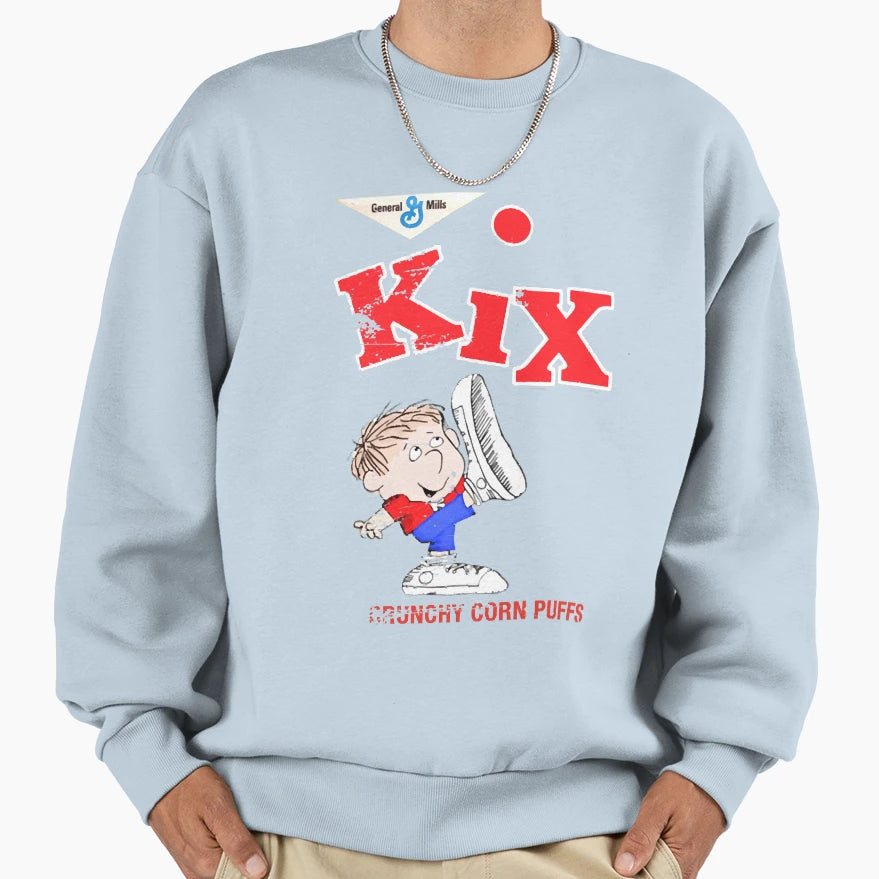 Distressed Kix Love Kix What Kix Sweatshirt - Aesthetic Graphic Men Women - T-Shirt, Sweatshirt, Hoodie