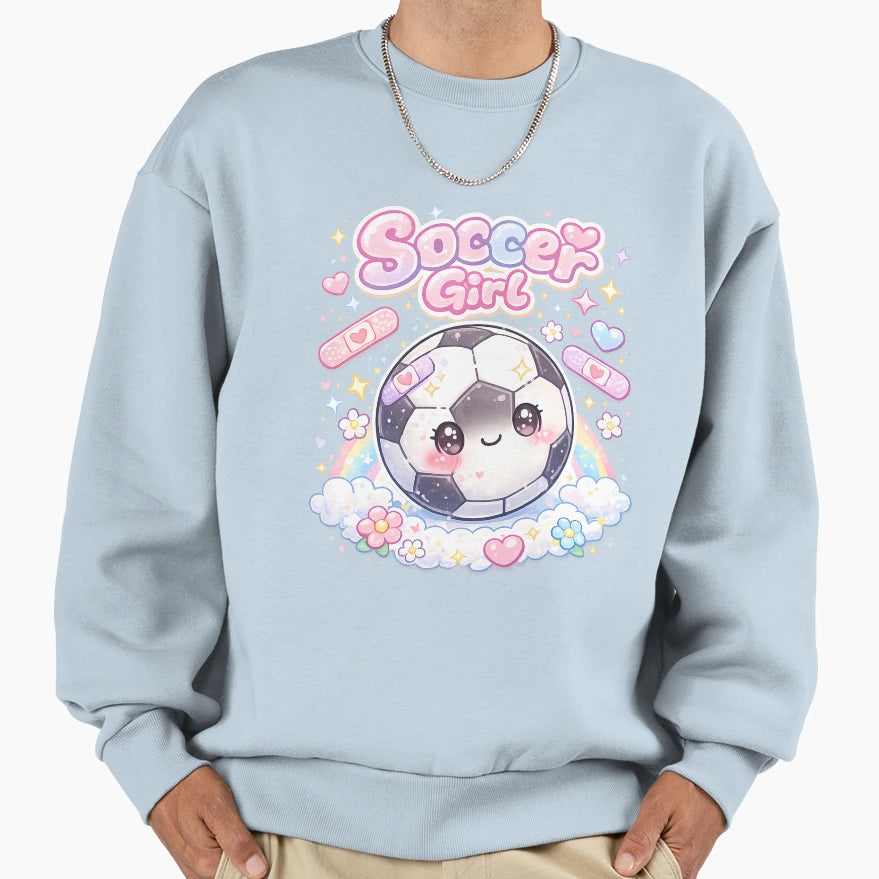 Soccer Kawaii Pastel Soccer T-Shirt - Streetwear Style Unisex - T-Shirt, Sweatshirt, Hoodie