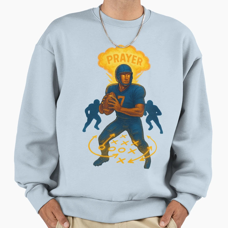 Audibles From Above Prayer Play Call Sweatshirt - Unique Graphic Men Women - T-Shirt, Sweatshirt, Hoodie