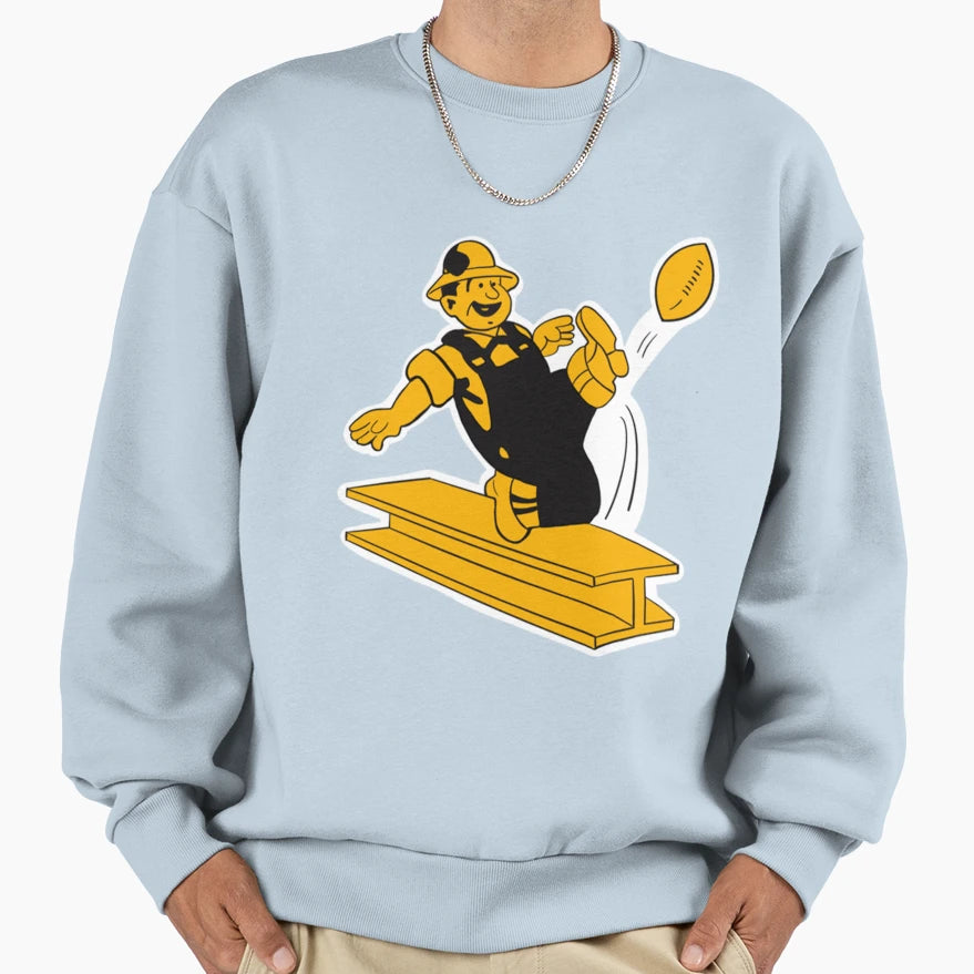 Old School Steeler Sweatshirt - Trendy Graphic Unisex - T-Shirt, Sweatshirt, Hoodie