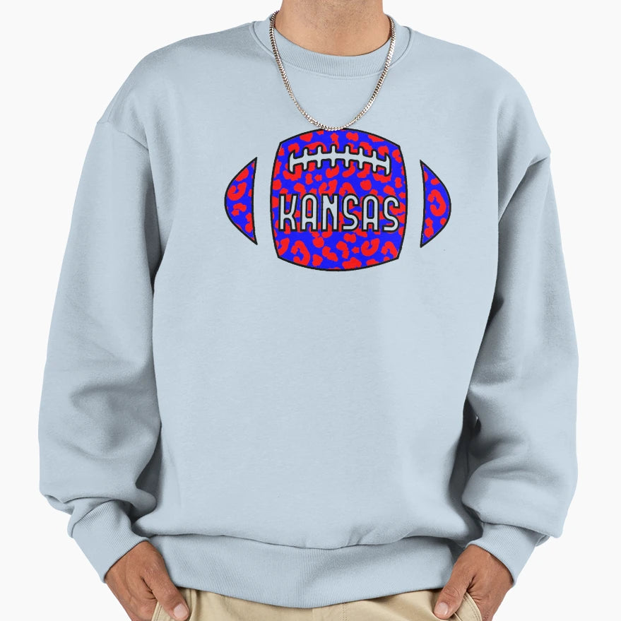 Kansas Football Sweatshirt - Casual Everyday Wear for Adults - T-Shirt, Sweatshirt, Hoodie