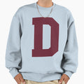 Alphabet Maroon D Sports Letter D Sweatshirt - Casual Everyday Wear Unisex - T-Shirt, Sweatshirt, Hoodie