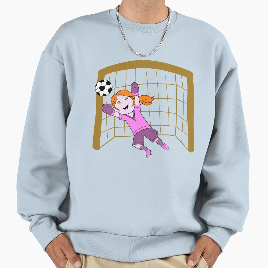 Goalkeeper Soccer Football Player Sweatshirt - Graphic Print for Adults - T-Shirt, Sweatshirt, Hoodie