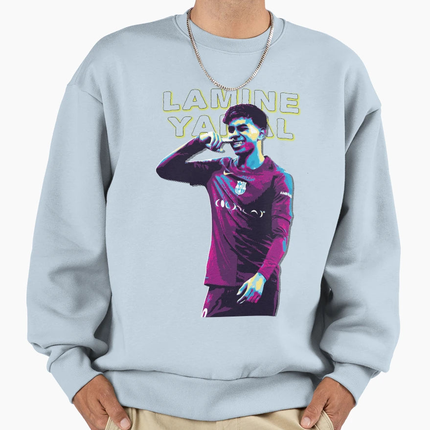 Lamine Yamal Sweatshirt - Custom Art Print Men Women - T-Shirt, Sweatshirt, Hoodie