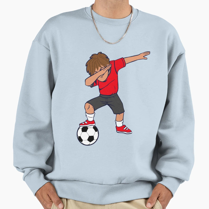 Soccer Player Dab Dabbing Sweatshirt - Casual Everyday Wear for Adults - T-Shirt, Sweatshirt, Hoodie
