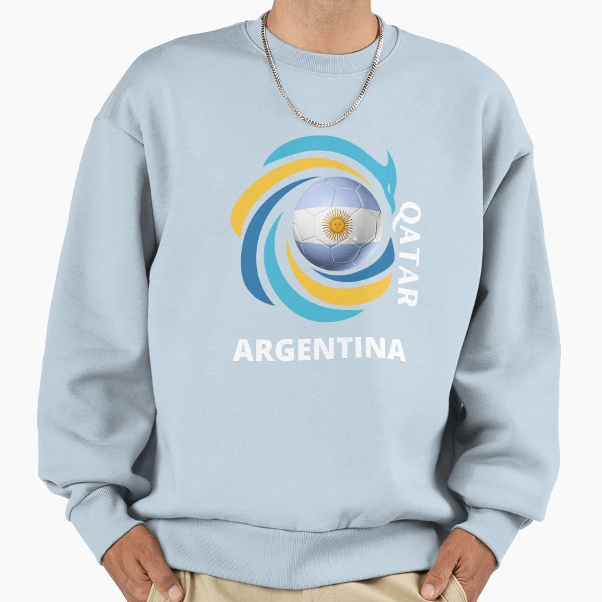 Qatar Football Soccer Team Sweatshirt - Fun Novelty Design Men Women - T-Shirt, Sweatshirt, Hoodie