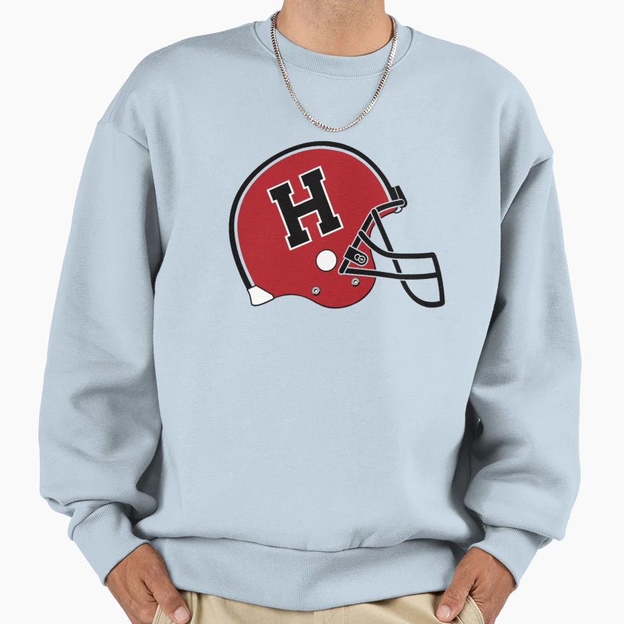 Harvard Crimson Football Helmet Sweatshirt - Custom Art Print for Adults - T-Shirt, Sweatshirt, Hoodie