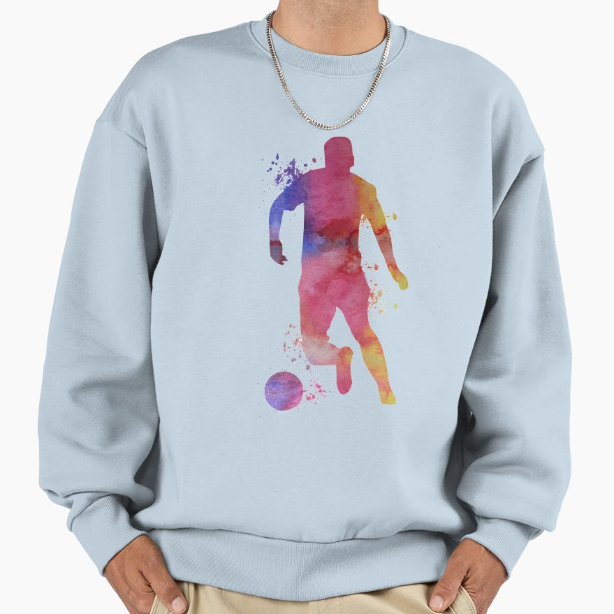 Soccer Player Sweatshirt - Custom Art Print Men Women - T-Shirt, Sweatshirt, Hoodie