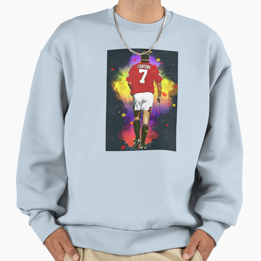 Wallpaper Eric Cantona Sweatshirt - Fun Novelty Design for Adults - T-Shirt, Sweatshirt, Hoodie