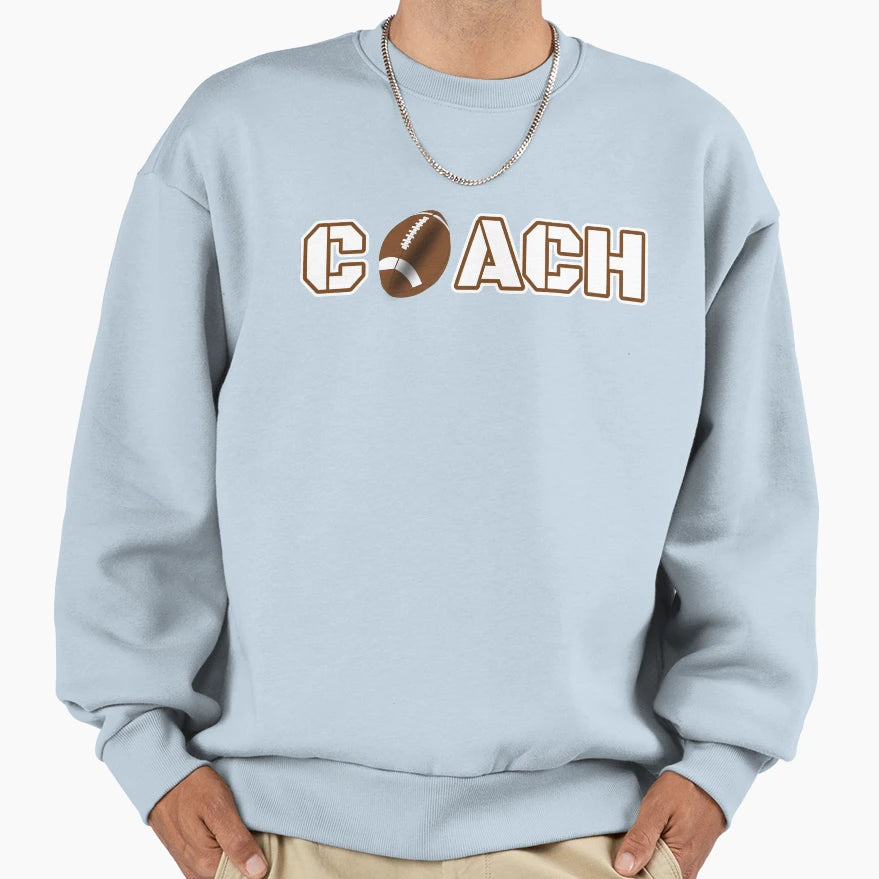 Football Ball Coach T-Shirt - Aesthetic Graphic Men Women - T-Shirt, Sweatshirt, Hoodie