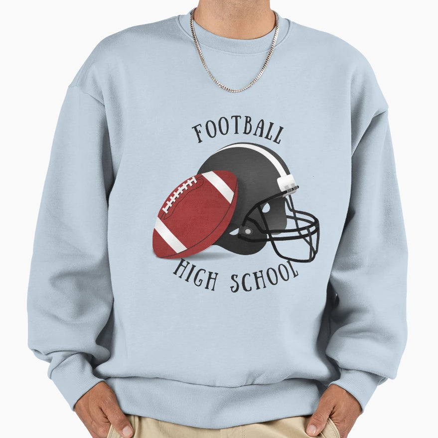 Football Sweatshirt - Trendy Graphic for Adults - T-Shirt, Sweatshirt, Hoodie
