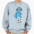 Dinosaur Playing Soccer Funny Good Sweatshirt - Unique Graphic Men Women - T-Shirt, Sweatshirt, Hoodie