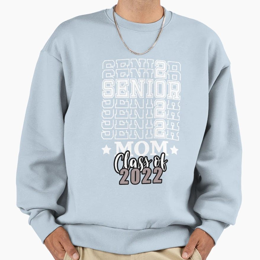 Womens Basketball Senior Mom Sweatshirt - Casual Everyday Wear Men Women - T-Shirt, Sweatshirt, Hoodie