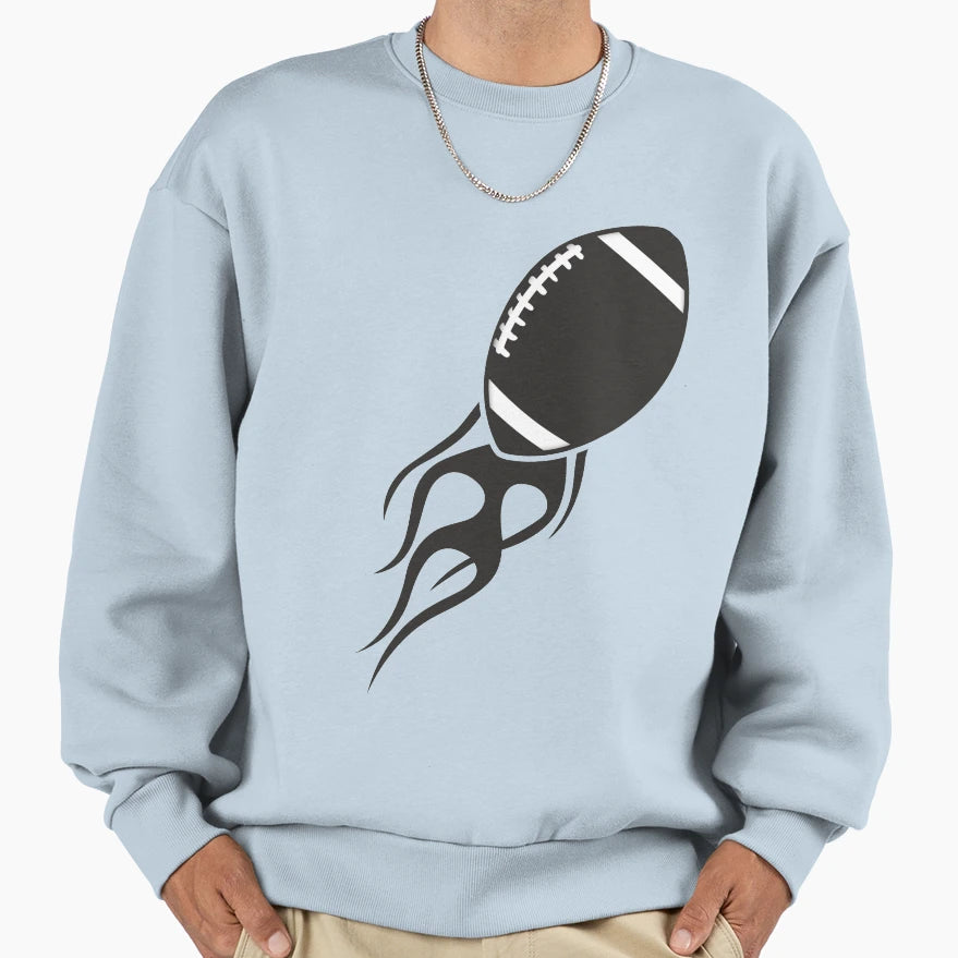 Football Sweatshirt - Trendy Graphic Men Women - T-Shirt, Sweatshirt, Hoodie
