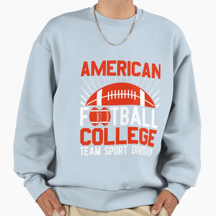 Football Lover American Sweatshirt - Casual Everyday Wear for Adults - T-Shirt, Sweatshirt, Hoodie
