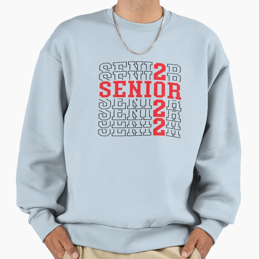 Senior 2022 Sweatshirt - Minimalist Print Men Women - T-Shirt, Sweatshirt, Hoodie