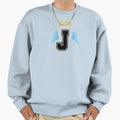 Letter J College Font Good Heaven Sweatshirt - Trendy Graphic Men Women - T-Shirt, Sweatshirt, Hoodie
