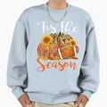 Tis Season Leopard Pumpkin Football Sweatshirt - Novelty Apparel Men Women - T-Shirt, Sweatshirt, Hoodie