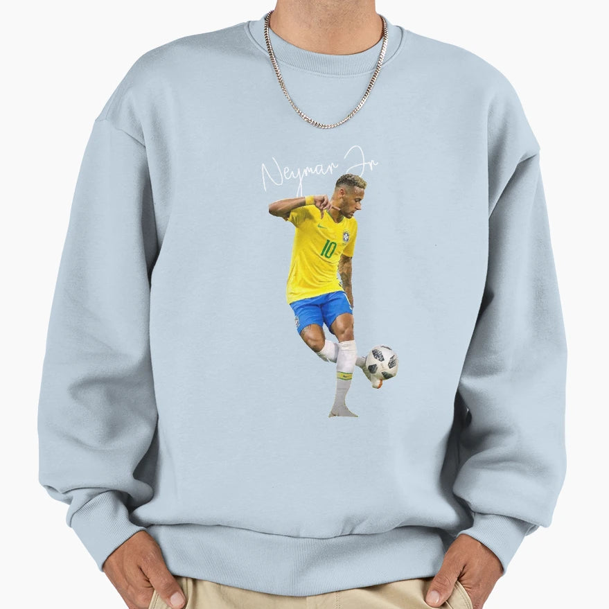 Neymar Jr Signed Brazil Sweatshirt - Aesthetic Graphic for Adults - T-Shirt, Sweatshirt, Hoodie
