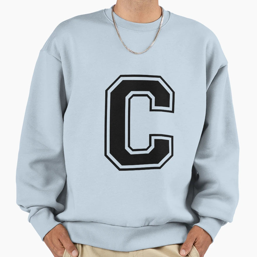 Letter C Sweatshirt - Streetwear Style for Adults - T-Shirt, Sweatshirt, Hoodie