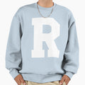 Alphabet White R Sports Letter R Sweatshirt - Fun Novelty Design for Adults - T-Shirt, Sweatshirt, Hoodie