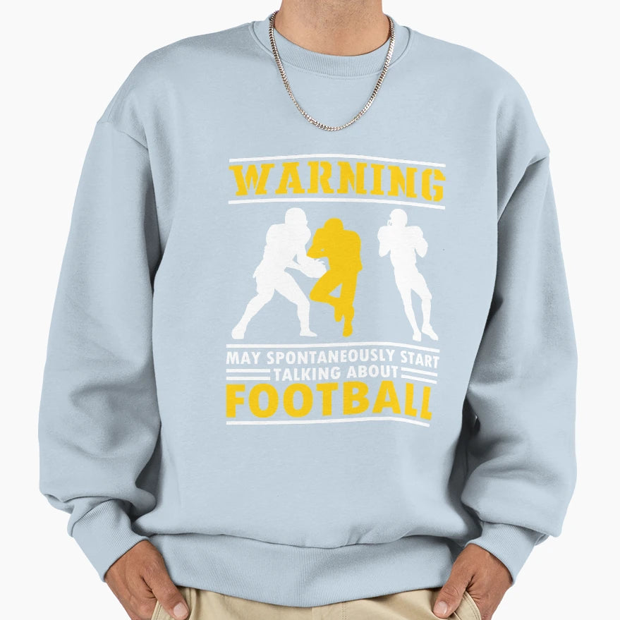 Funny Football Gift Football Fans Sweatshirt - Custom Art Print for Adults - T-Shirt, Sweatshirt, Hoodie
