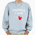 Football Gin Love Sweatshirt - Unique Graphic for Adults - T-Shirt, Sweatshirt, Hoodie