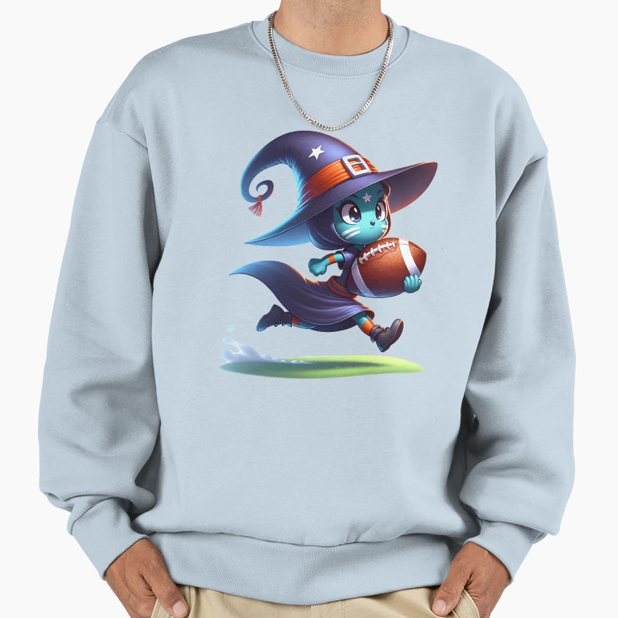 Fantay Football Witch Sweatshirt - Novelty Apparel Unisex - T-Shirt, Sweatshirt, Hoodie