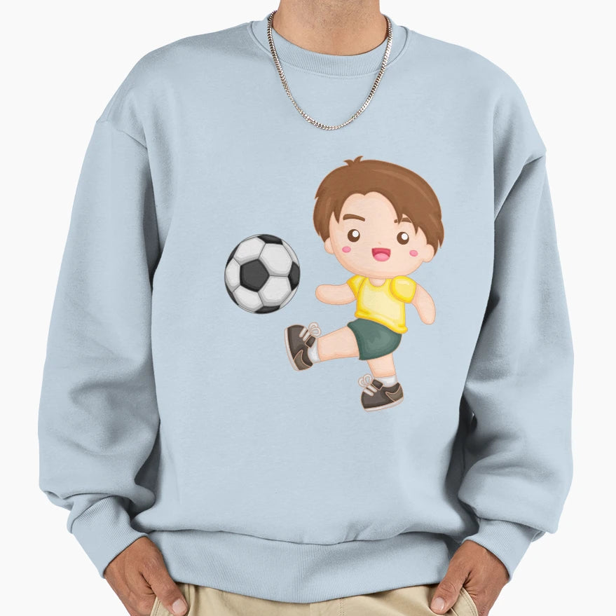 Little Kicking Soccer Ball Sweatshirt - Unique Graphic for Adults - T-Shirt, Sweatshirt, Hoodie