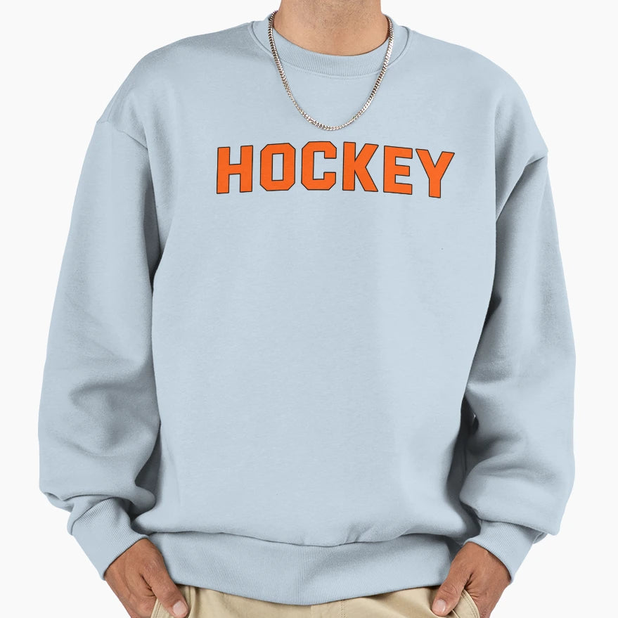 Hockey Player Jersey Text Sweatshirt - Novelty Apparel Unisex - T-Shirt, Sweatshirt, Hoodie