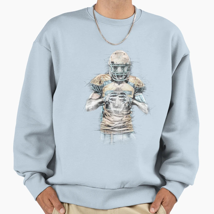 American Football Fine Art Sweatshirt - Casual Everyday Wear for Adults - T-Shirt, Sweatshirt, Hoodie