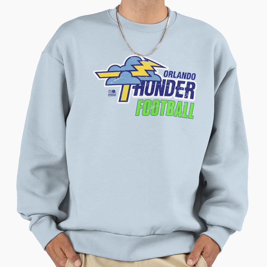 Distressed Orlando Thunder Football Sweatshirt - Custom Art Print Men Women - T-Shirt, Sweatshirt, Hoodie