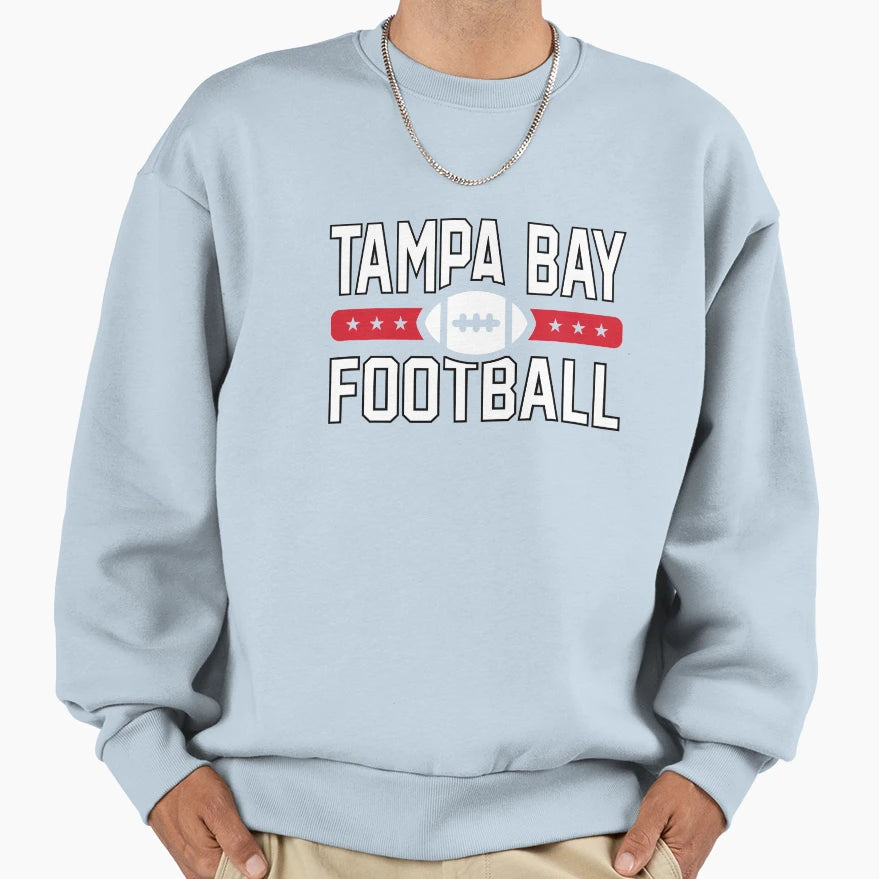 Tampa Bay Football Sweatshirt - Graphic Print Men Women - T-Shirt, Sweatshirt, Hoodie