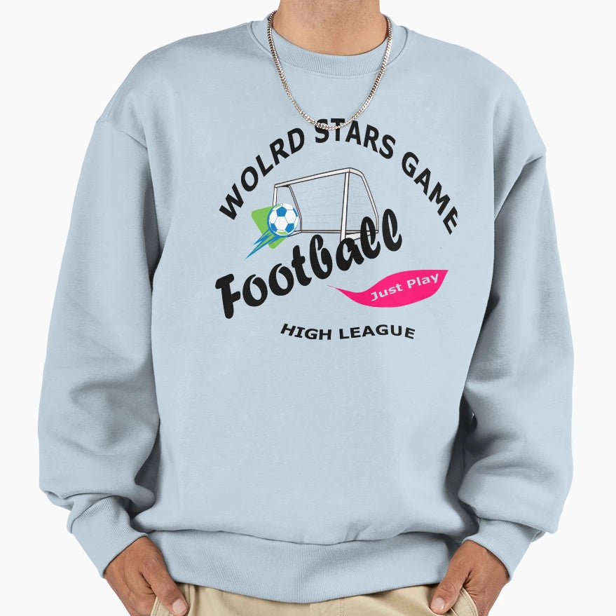 Football World Star Game Sweatshirt - Custom Art Print for Adults - T-Shirt, Sweatshirt, Hoodie