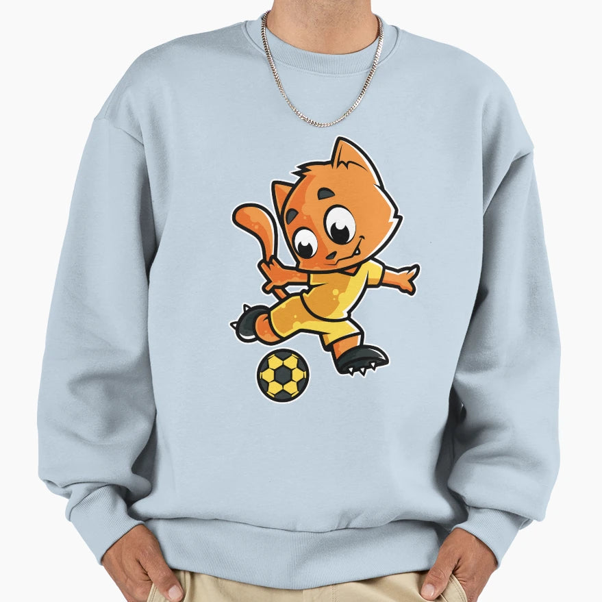 Cat Football Game Day Funny Team Sweatshirt - Unique Graphic for Adults - T-Shirt, Sweatshirt, Hoodie