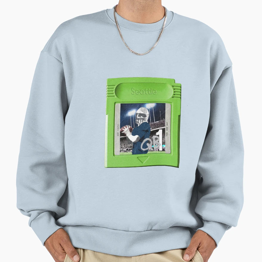 Football Seattle Sweatshirt - Minimalist Print Men Women - T-Shirt, Sweatshirt, Hoodie