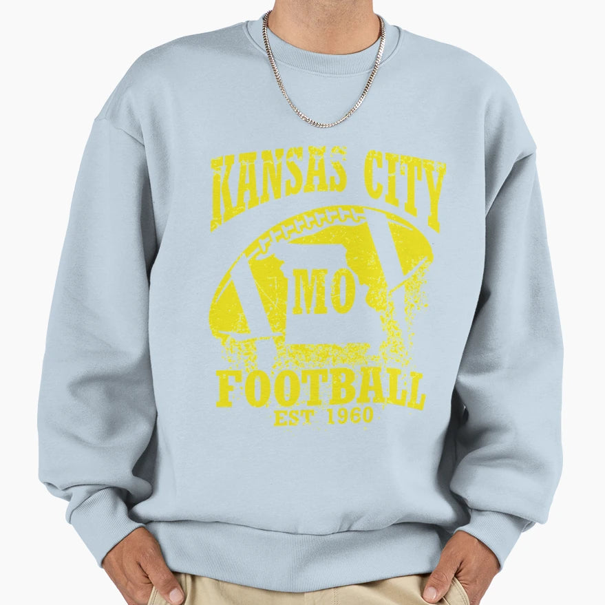 Kansas City Football Sweatshirt - Trendy Graphic Unisex - T-Shirt, Sweatshirt, Hoodie