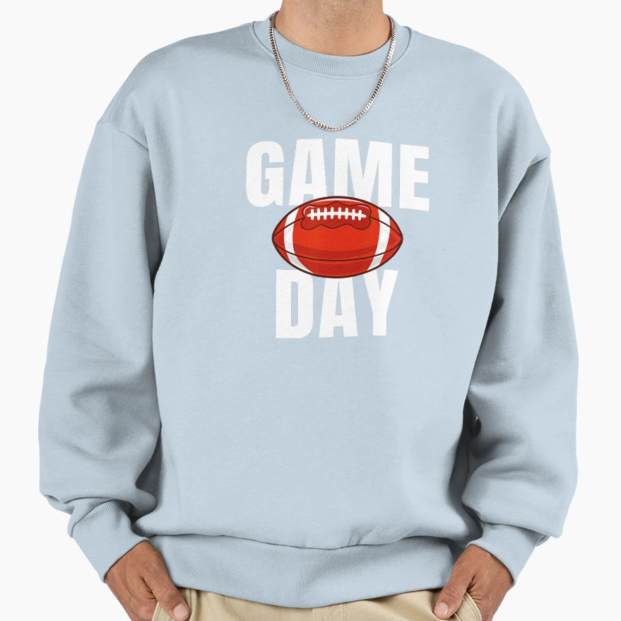 Game Day Football Bold Sports Fan Sweatshirt - Minimalist Print Unisex - T-Shirt, Sweatshirt, Hoodie
