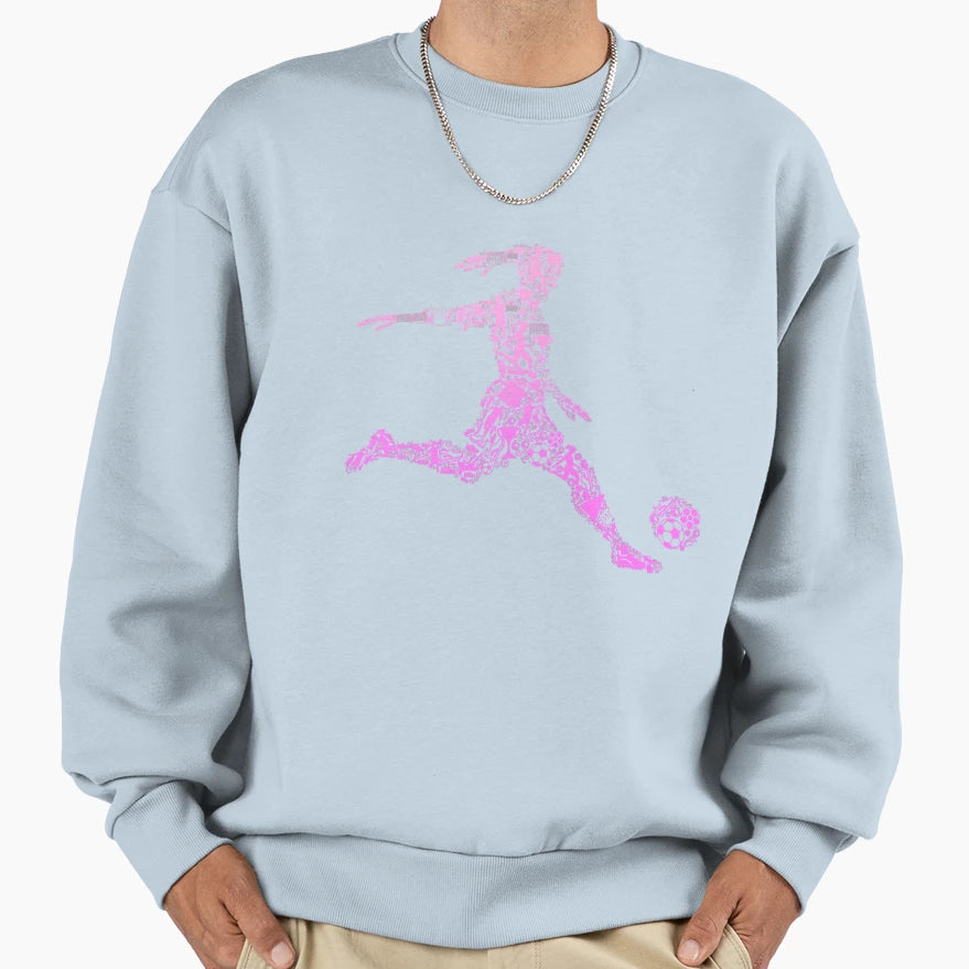 Soccer Player Sweatshirt - Custom Art Print for Adults - T-Shirt, Sweatshirt, Hoodie