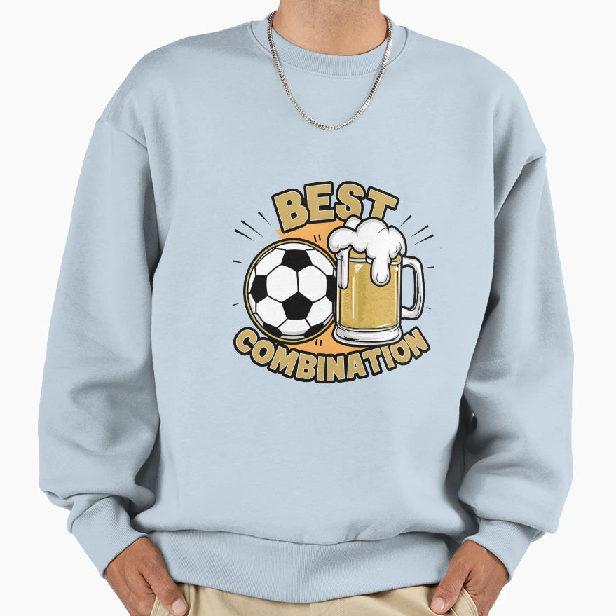 Best Combination Beer And Sweatshirt - Casual Everyday Wear for Adults - T-Shirt, Sweatshirt, Hoodie