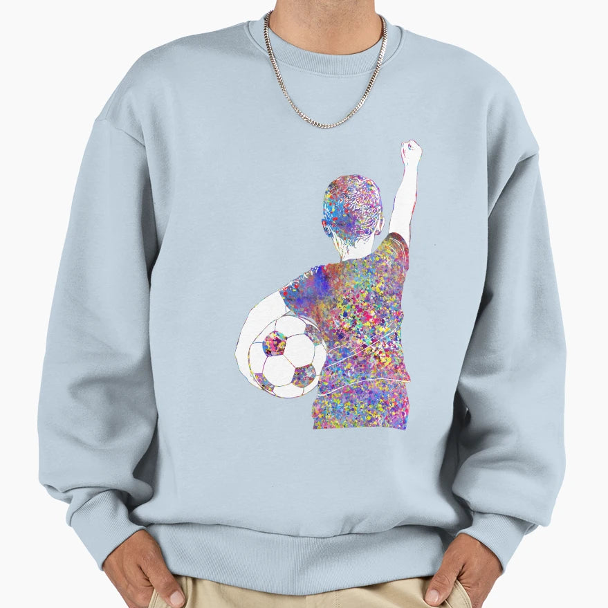 Soccer Player Little Ball Sweatshirt - Fun Novelty Design Unisex - T-Shirt, Sweatshirt, Hoodie