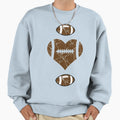 Valentines Heart Football Sweatshirt - Graphic Print Men Women - T-Shirt, Sweatshirt, Hoodie