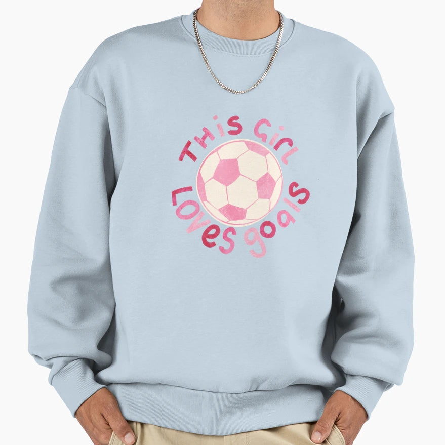 This Loves Goals Football Sweatshirt - Fun Novelty Design Unisex - T-Shirt, Sweatshirt, Hoodie