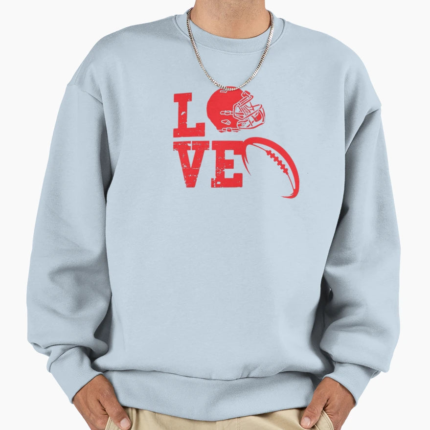 I Love American Football Sweatshirt - Minimalist Print Unisex - T-Shirt, Sweatshirt, Hoodie