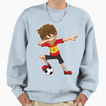 Dabbing Soccer Spain Jersey Sweatshirt - Aesthetic Graphic for Adults - T-Shirt, Sweatshirt, Hoodie